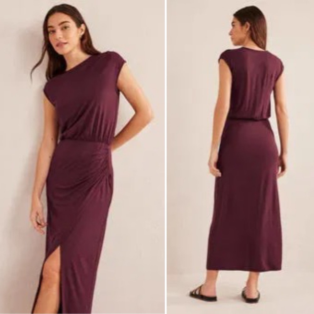 Boden Maxi Dress in Deep Plum
